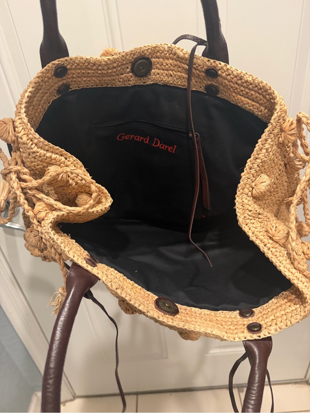 Gérard Darel Raphia Cabas and Ficelle bag - Picture 6 of 9